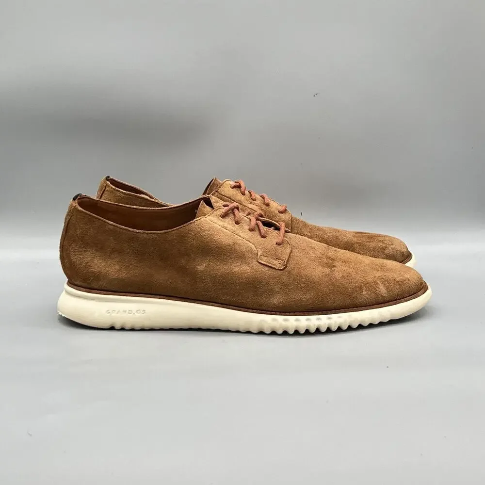 Cole Haan Shoes Mens 13 Brown Suede Grand OS Low Top Casual Sneakers Comfort